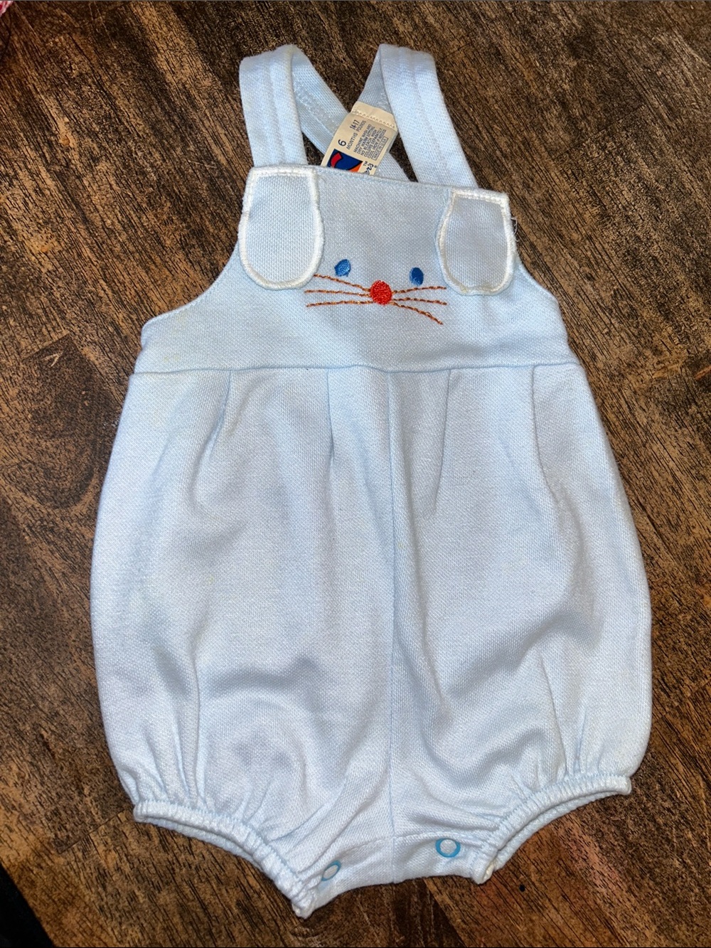 Carter's Light Blue Bunny Face Romper